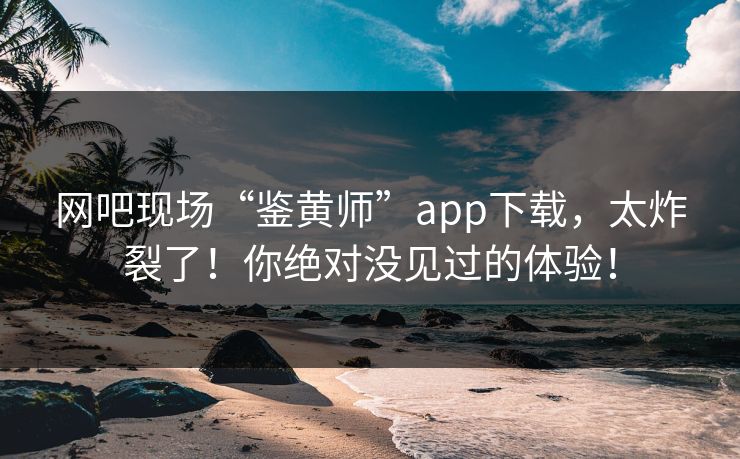 网吧现场“鉴黄师”app下载，太炸裂了！你绝对没见过的体验！